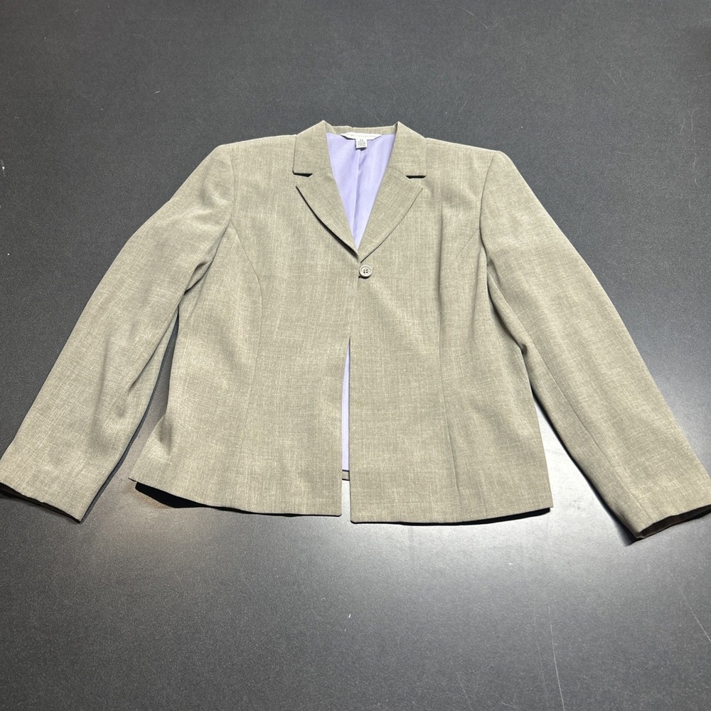 VTG Sport Collection Women's Long Sleeve Suit Jacket Blazer Size 14 Gray